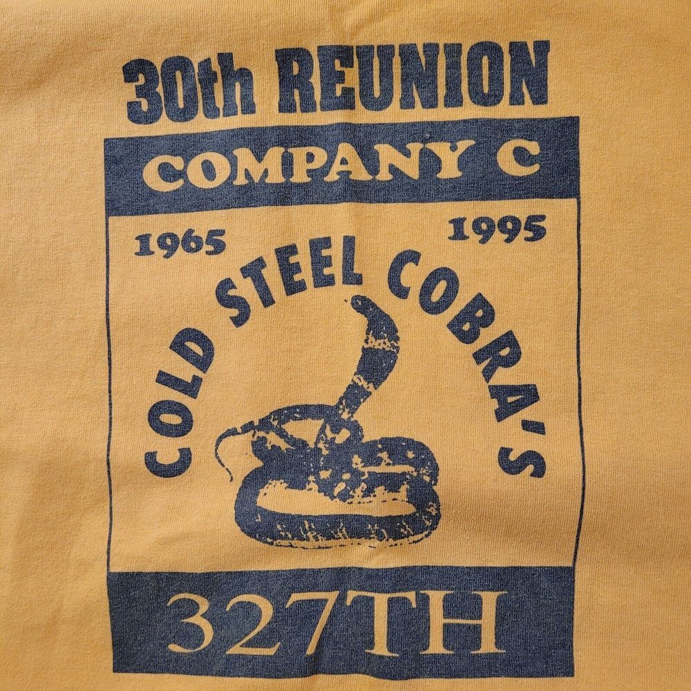 101st Airborne Cobra Company Y2K Vintage Graphic T-Shirt Mens Size XL